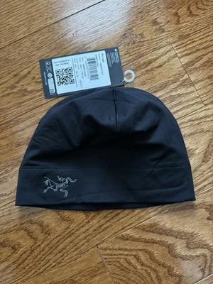 Arc'teryx Rho 轻量级超细摇粒绒 Toque 黑色 / Arc'teryx Beanie 尺寸 S/M — 第 1/3 张图片