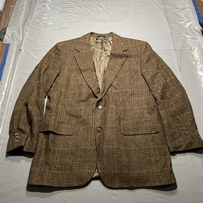 Vintage Brooks Brothers Blazer Mens 42R Brown Camelhair Sport Coat USA 80s - Image 1 of 4