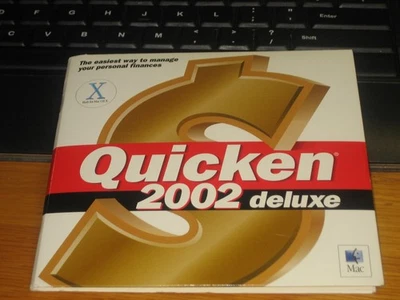 Intuit Quicken 2002 for Mac OS X Software Disc CD - Used Clean Genuine OEM - Image 1 of 4