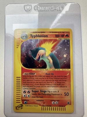 Typhlosion Holo Rare 28/165 Expedition Base Set WOTC Vintage Pokemon - Image 1 of 4
