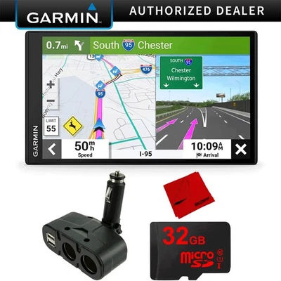 Garmin DriveSmart 86 8" Car GPS Navigator 010-02471-00 Bundle w/ USB Car Charger - Image 1 of 4