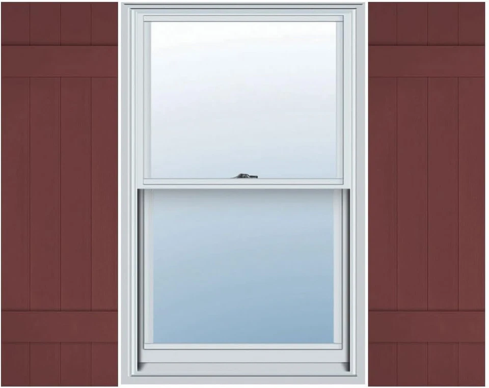 Vinilo de por vida 14" W X 51" H, cuatro placas estándar unidas, persianas Board-N-Batten, Foto 1 de 1