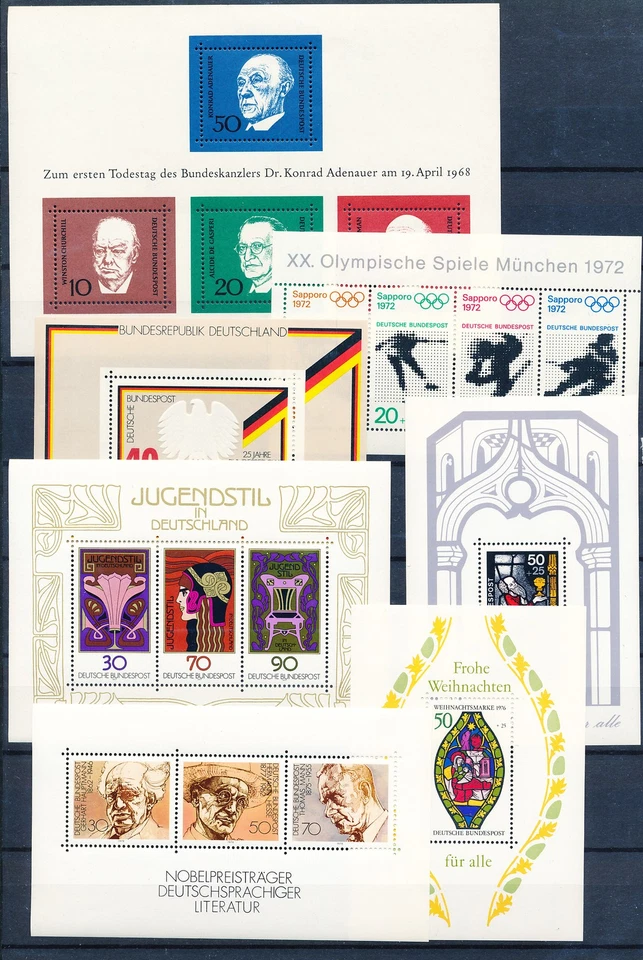 XE55489 Germany Bundespost mixed thematics sheets XXL MNH - Image 1 of 1