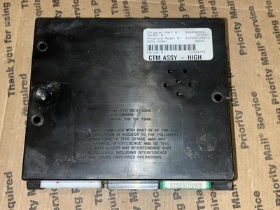 56045605AA  2000 Dodge Dakota  PL PW 4WD Automatic Body Control Module BCM CTM - Image 1 of 4