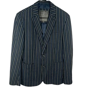 Jasper Conran Men Small Navy Pinstripe Chest 37"-39" Sport Coat Blazer Jacket - Picture 1 of 4