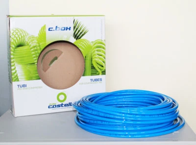 TUBO IN POLIURETANO 25 METRI 6x8 PER ARIA COMPRESSA IN SCATOLA CON DISPENSER - Immagine 1 di 2