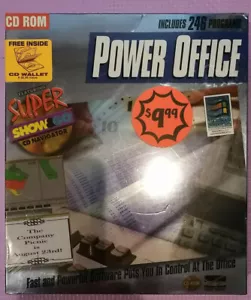 Vintage Power Office CD ROM Software Laser Magic 1995 Windows 95, 246 Programs - Picture 1 of 6