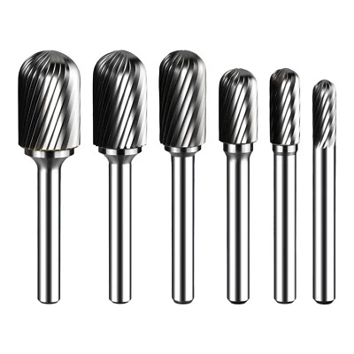 6mm-16mm Head Burr Grinding Drill Bit 6mm Shank Carbide Rotary File  - Image 1 of 4