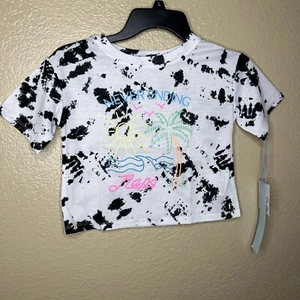 More than Magic Cow Print Neon "Never Ending Naps" Sleep Top Size Small (6) - Picture 1 of 5