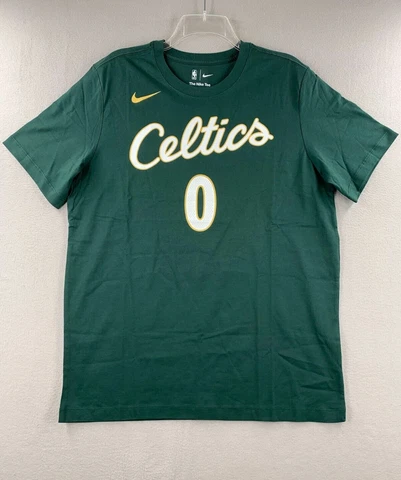 Jayson Tatum Boston Celtics Nike City Edition Name & Number T-Shirt Men's Large Cover
