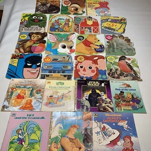 Lot of 22 Golden Shape Books Paperback Golden Books, batman taxi Star Wars-READ - Picture 1 of 19