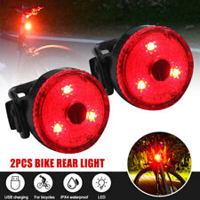 LED Mini Bike Tail Light USB Rechargeable Bicycle Safety Cycling Warning Rear UK