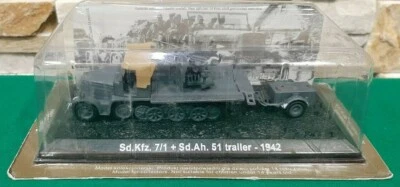 Carro Armato SD.KFZ. 7/1 + SD.AH. 51 TRAILER  - 1942 - Scala 1:72 - AMERCOM   - Immagine 1 di 3