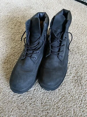 Timberland Black Boots - Junior size 6 - Image 1 of 4