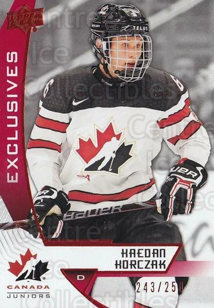 2019 Upper Deck Team Canada Exclusives #17 Kaedan Korczak - Image 1 of 1