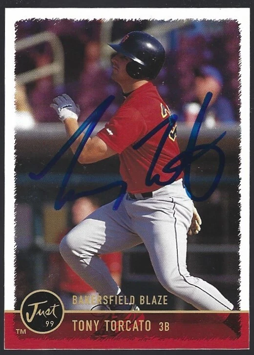 1999 Just Minors #142 Tony Torcato IP autograph signed card - Image 1 of 1