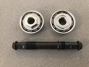 OLD SCHOOL BMX NEU YST AMERIKANISCHE UNTERE HALTERUNG 130 mm SPINDEL quadratische konische Kurbel - Bild 1 von 1