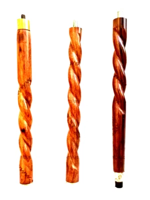3 Fold Stick | Only wooden shaft | Wooden Rope Style Vintage Walking Cane - Image 1 of 3