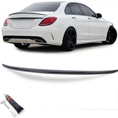 Spoiler Arrière Sport Noir Brillant Avec ABE Pour Mercedes C W205 Berline 14-21