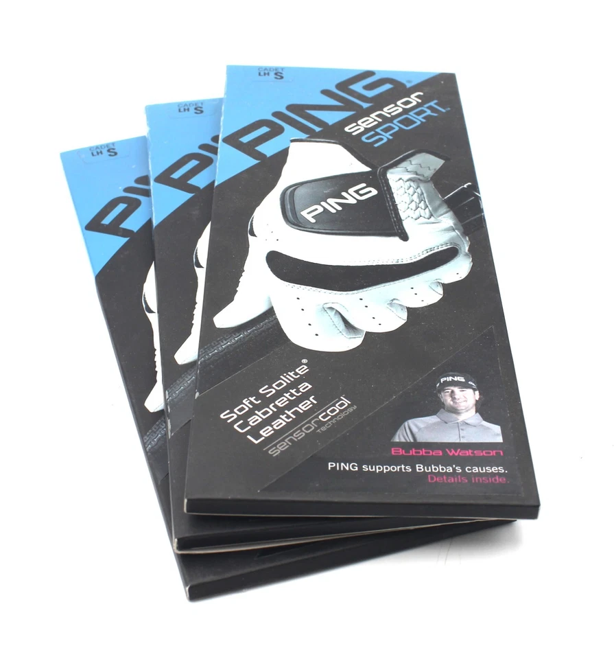 3 Ping Sensor Sport Golf Gloves Right Hand Small for Left Handed Golfer - Image 1 of 1