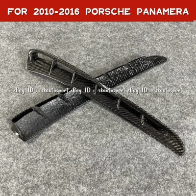  Side Fender Hood Air Vent Intake Outlet Grille For 2010-2016 Porsche Panamera Foto 1 de 4