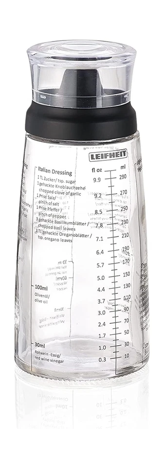 Leifheit Salad Dressing Shaker Black/Transparent