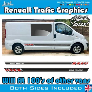 LWB Renault Trafic Camper MOTORHOME Stripes Decals Stickers Van Graphics 093 - Picture 1 of 5