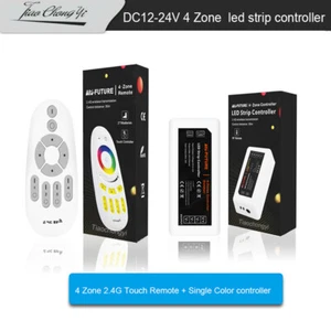 2.4G RF LED controller Dimmer RGB RGBW DC12-24V 4-Zone Remote led light strip - Picture 1 of 14