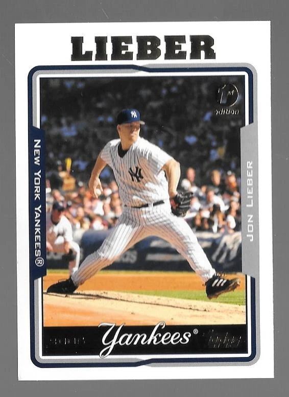 2005 TOPPS MLB BASEBALL #149 JON LIEBER SP 1ST EDITION PARALLEL,NEW YORK,YANKEES - Image 1 of 1