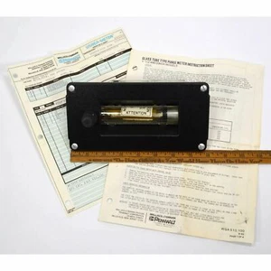 New 3" TUBE TYPE PURGE METER w/ Control Valve by WALLACE-TIERNAN w/ Instructions - Picture 1 of 5