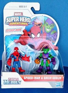 Marvel Super Hero Adventures 2013🔥SPIDER-MAN & GREEN GOBLIN🔥Playskool MISB