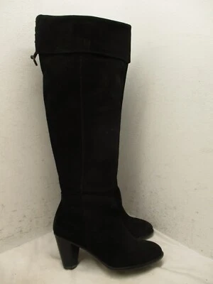 Botas femininas Latigo MAGPIE couro camurça preto acima do joelho tamanho 8 M - Imagem 1 de 4