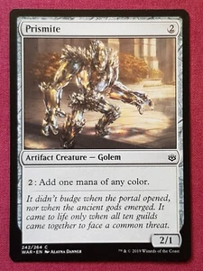 Magic The Gathering WAR OF THE SPARK PRISMITE artifact card MTG - Imagen 1 de 2
