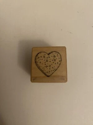 Резиновый штамп PSX A-008 Heart смонтированный по дереву RS13 - Изображение 1 из 4