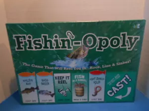 FISHIN-OPOLY "THE GAME THAT WILL REEL YOU IN...HOOK, LINE & SINKER" - Picture 1 of 6