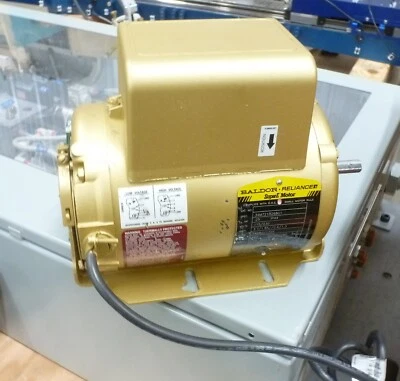 BALDOR 34M721R268G1 SUPER-E Electric motor .25HP  1425/1750RPM  115/230V - Image 1 of 4