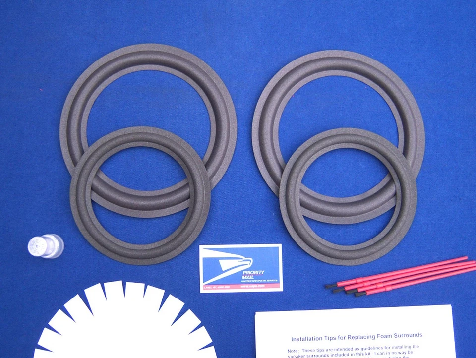 Kit de reparo surround de espuma de alto-falante AR-35BX / woofer AR 35BX e kit de espuma média - Imagem 1 de 1