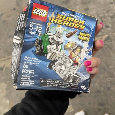 Lego Super Heroes Mighty Micros Wonder Woman Vs Doomsday 85 Pieces 76070 Sealed - Image 1 of 3