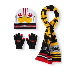 **NEW** Star Wars Boys 3 Piece Hat, Gloves, & Scarf Set - Picture 1 of 2