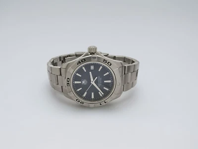 Reloj para hombre TAG Heuer esfera azul acero inoxidable 39 mm WAP1112 Foto 1 de 4