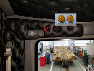 JML Kenworth Above Door Dome Light Plate w/2 Watermelon Light Holes (Plate Only) - Image 1 of 4