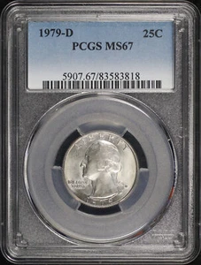 1979-D Washington Quarter PCGS MS-67 - Only 6 Graded Higher! - Bild 1 von 2