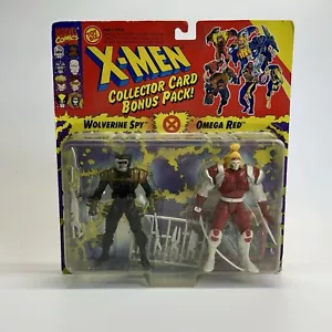 Marvel Comics X-Men Collector Card Bonus Pack Wolverine & Omega figure rosse - Foto 1 di 10