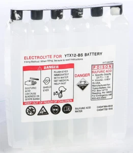 Yuasa Electrolyte Pack Ytx12-Bs Ea/ Acid Pack Ytx12-Bs 479911 - Picture 1 of 1