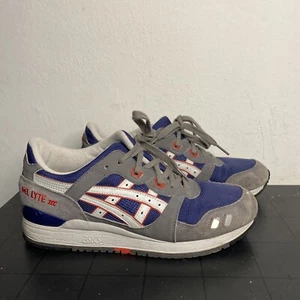 Men's Sz. 8 ASICS Gel-Lyte 3 III Navy/Light Grey H306N - Picture 1 of 5