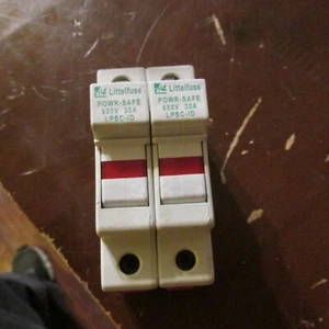 LITTLEFUSE LPSC-ID CLASS CC FUSE HOLDER 600V 30 AMP  (DOUBLE) - Picture 1 of 2