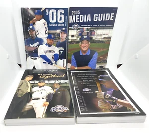 MILWAUKEE BREWERS ~ BASEBALL MEDIA GUIDE LOT OF (4) ~ 2003 - 2006 ~ BOB UECKER - Picture 1 of 14