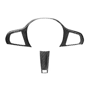 Real Carbon Fiber Steering Wheel Cover Trim for BMW 3 4 Series G20 G42 2019-2023 - Picture 1 of 10