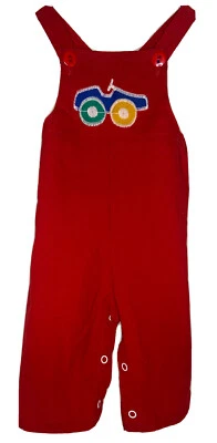 Vintage 1980’s Red Car Overalls - Imagem 1 de 4