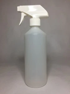 500ml Natural HDPE Plastic Spray Bottle And White Trigger Spray Pump - Picture 1 of 1